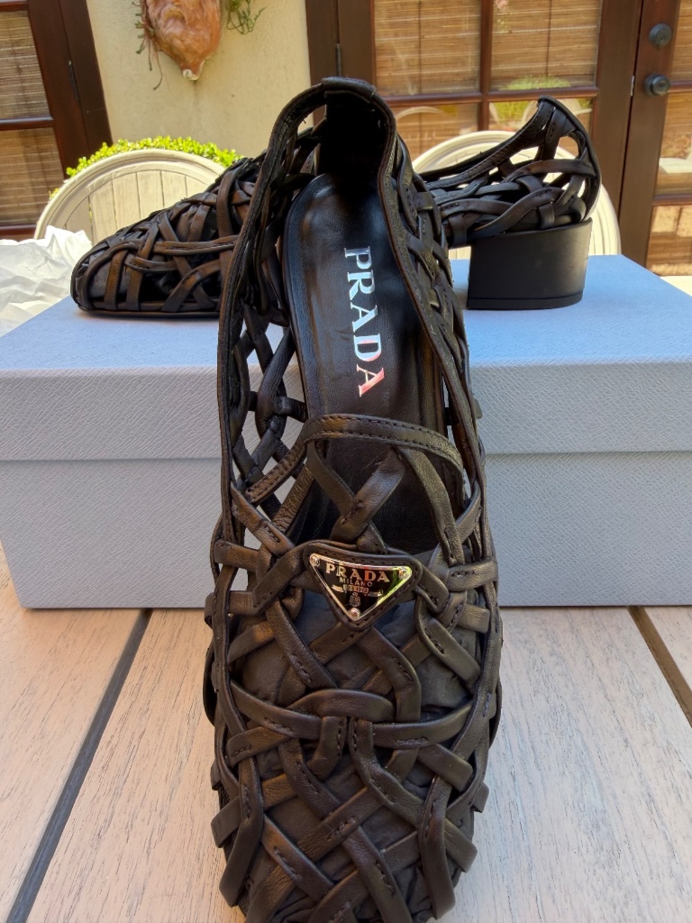 Prada Modellerie Style Cutout Pumps, Heels, Loafer with Box, Dust Bag 2025 - Picture 2 of 13